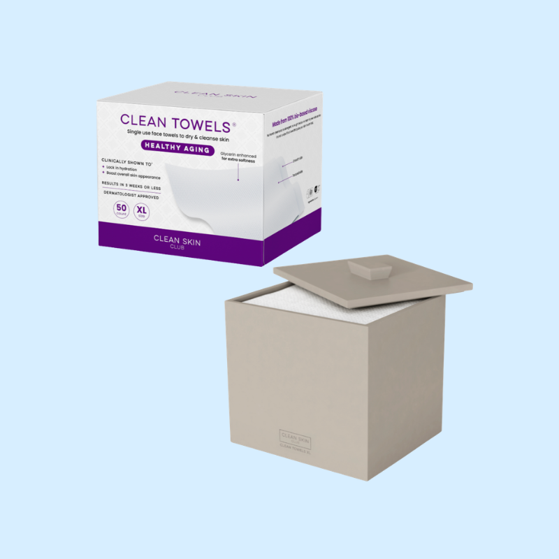 Clean Towels Healthy Aging + Cement Box