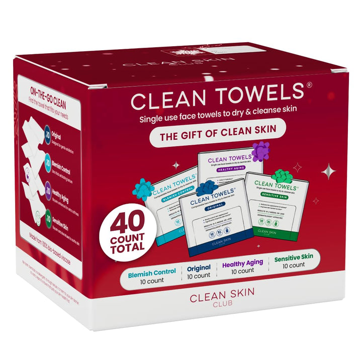Clean Towels® XL Holiday Travel Variety Gift Box