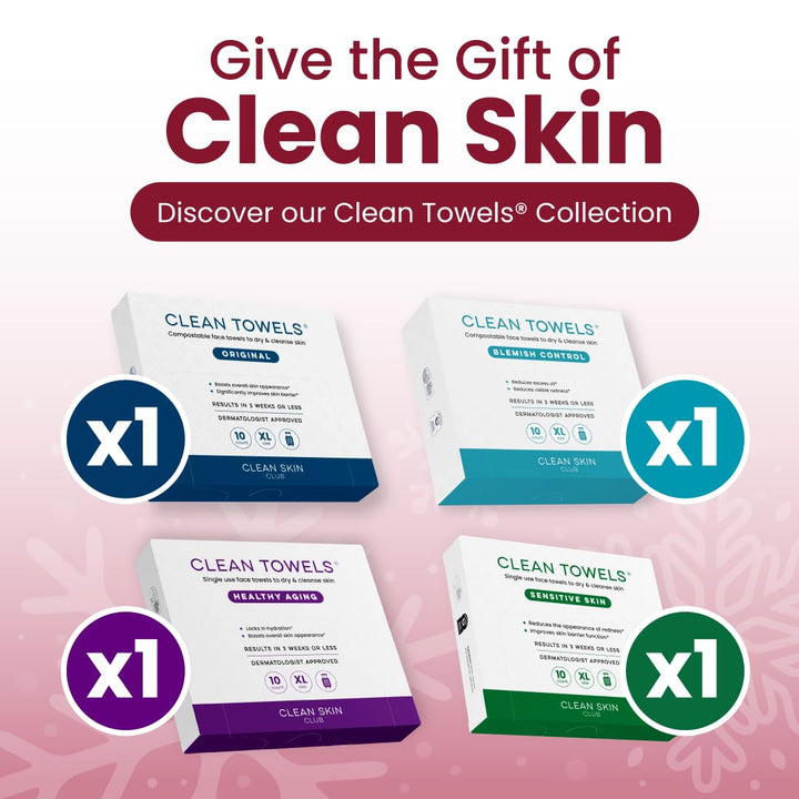 Clean Towels® XL Holiday Travel Variety Gift Box