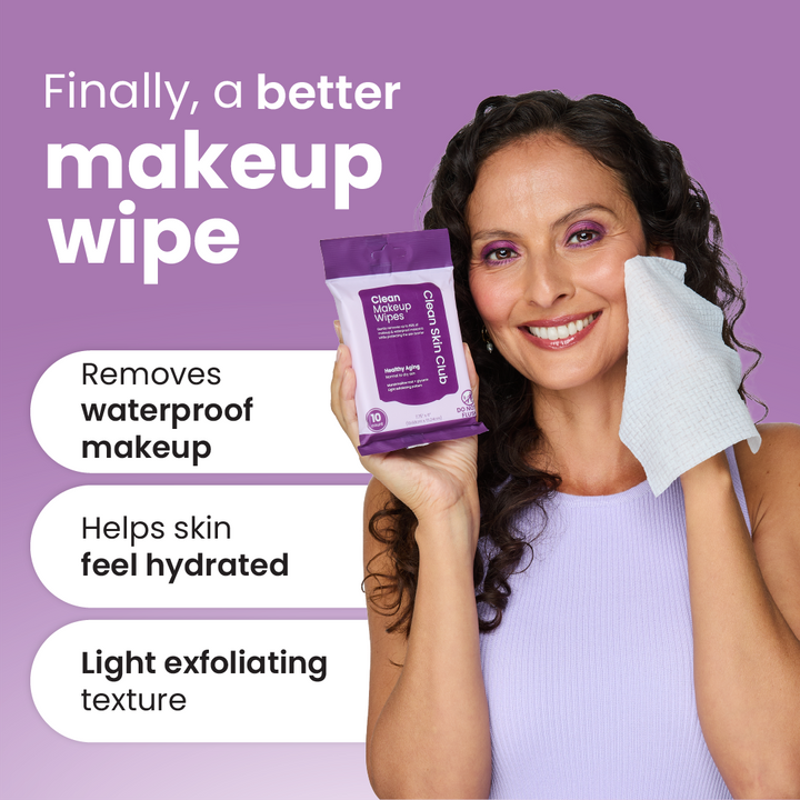 Clean Makeup Wipes Healthy Aging Travel - 10ct