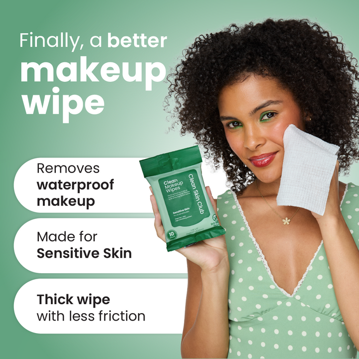 Clean Makeup Wipes Sensitive Skin Travel - 10ct
