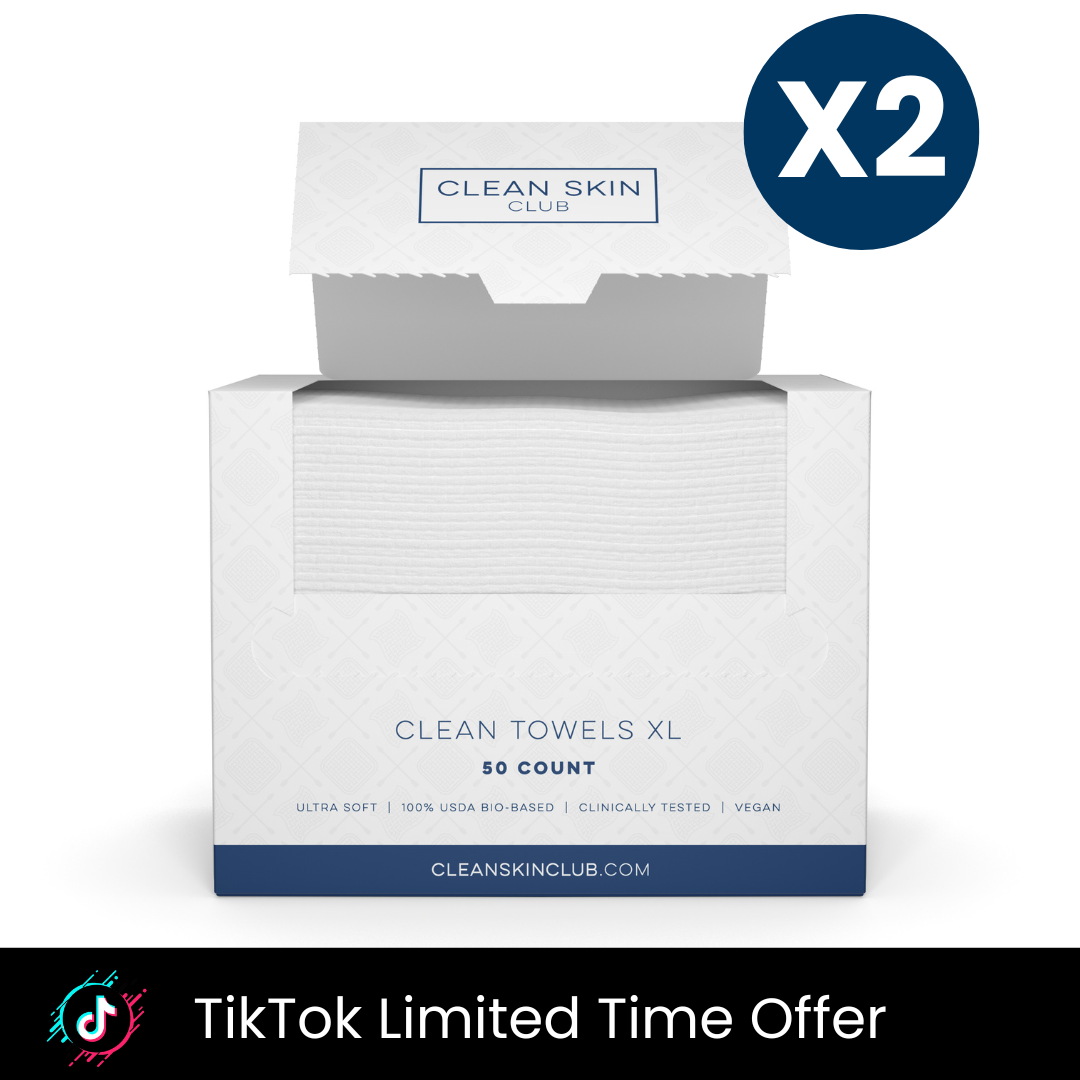 Clean Towels XL - Skincare For Sensitive Skin, Makeup Removal, Natural Barrier Protection