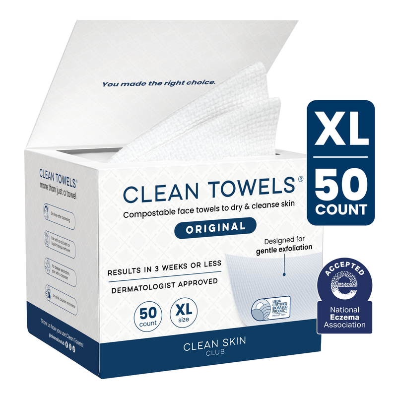 Original Clean Towels XL OG 50ct - side with badges